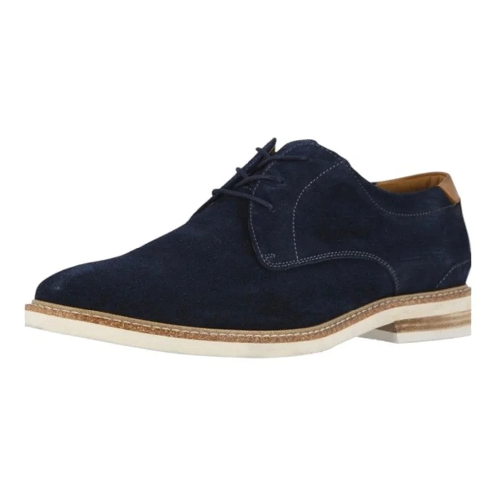 Florsheim HIGHLAND Plain Toe Oxford Men's Size 8.5 Color Navy Blue Suede New Box